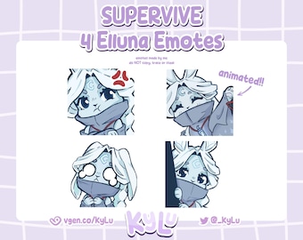 Elluna SUPERVIVE Emote set for Twitch / Discord for streamers