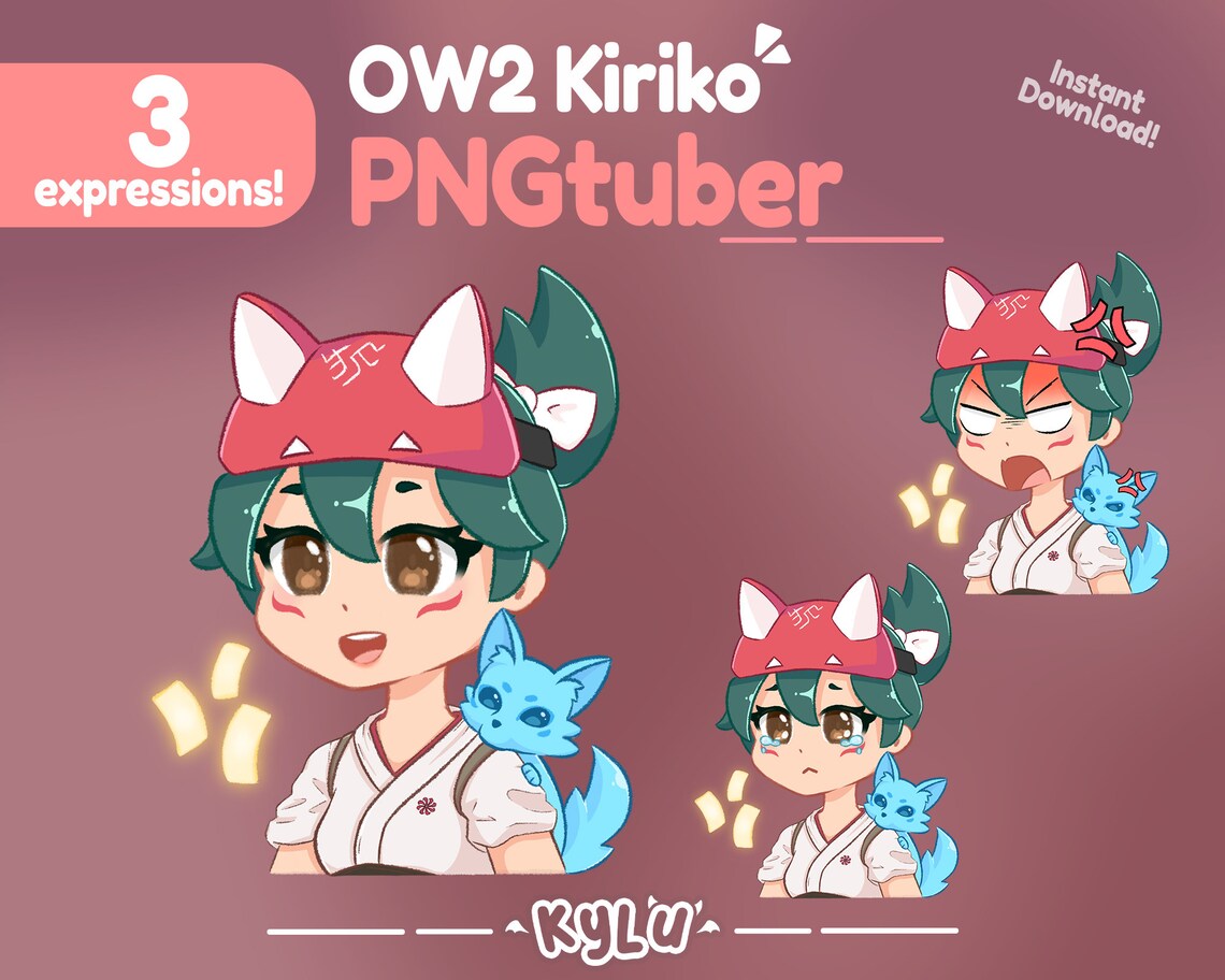 Kiriko Overwatch 2 Premade Pngtuber || Twitch Streamer || Discord ...