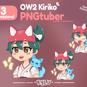 Kiriko Overwatch 2 Vorgefertigtes Pngtuber || Twitch Streamer || Discord Reaktive Bilder || Ob || Veadotube Mini