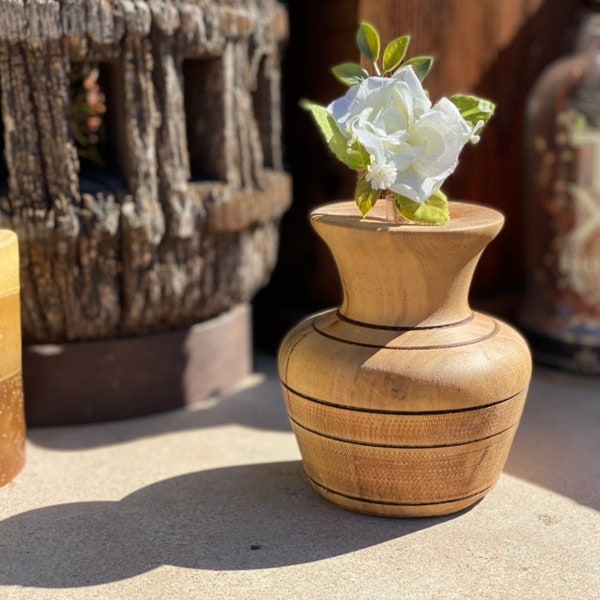Wood Bud Vase Etsy