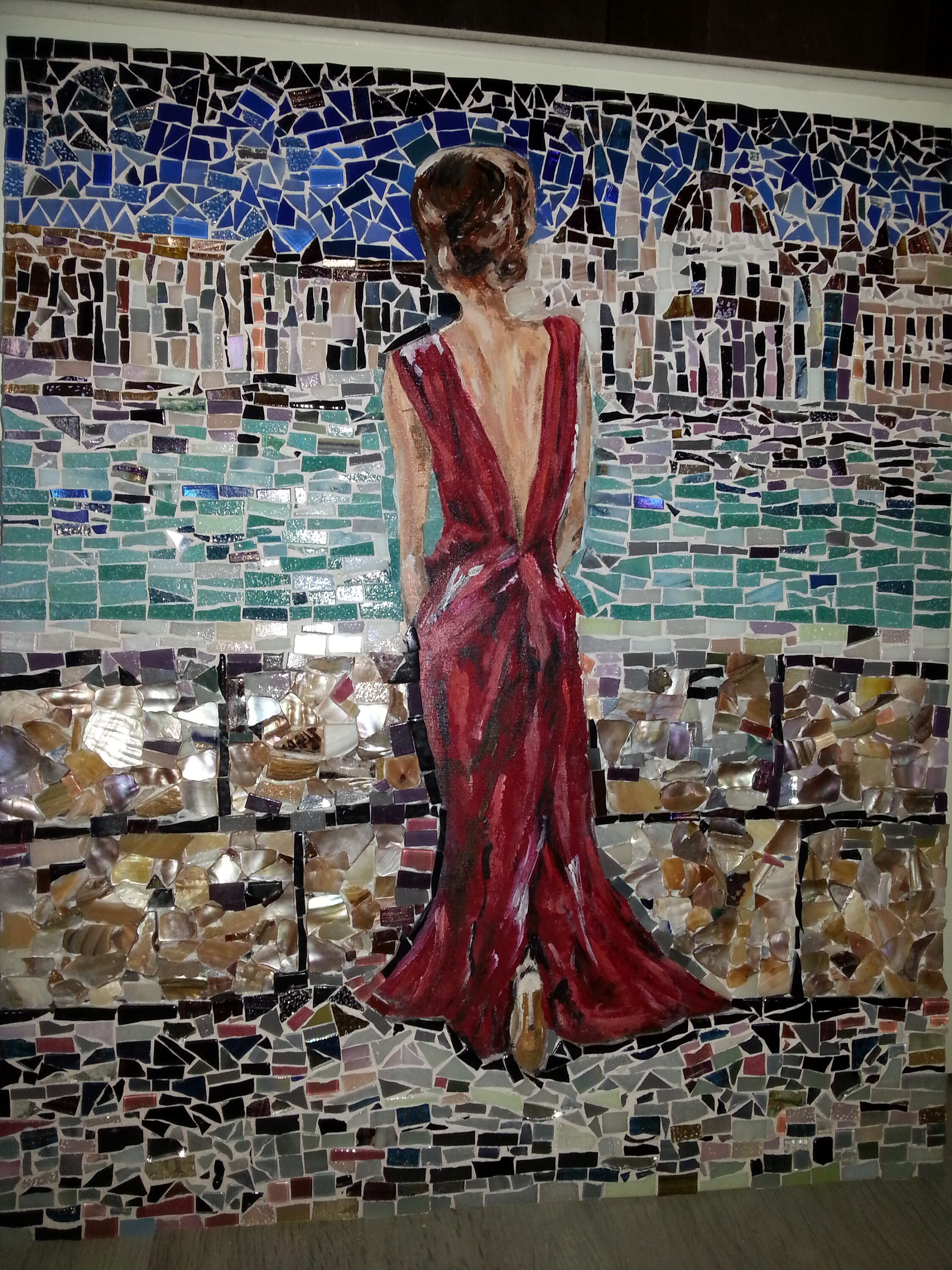 Tabizaique Mélange Mosaique et Peinture