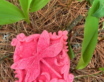 Dragonfly Soap with Mica crystals