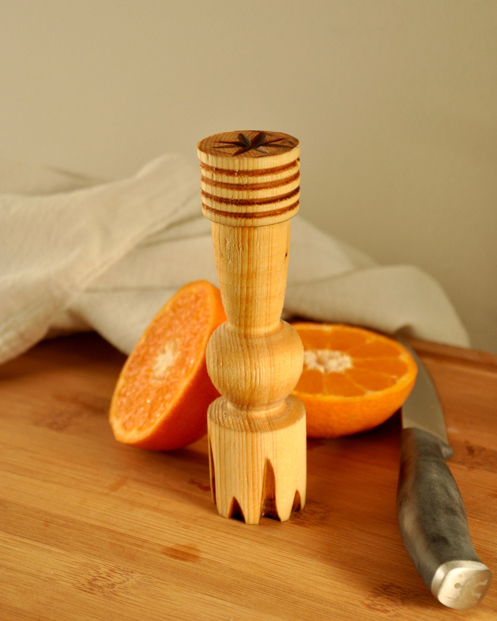 Hand Carved Wooden Citrus Juicer Etsy