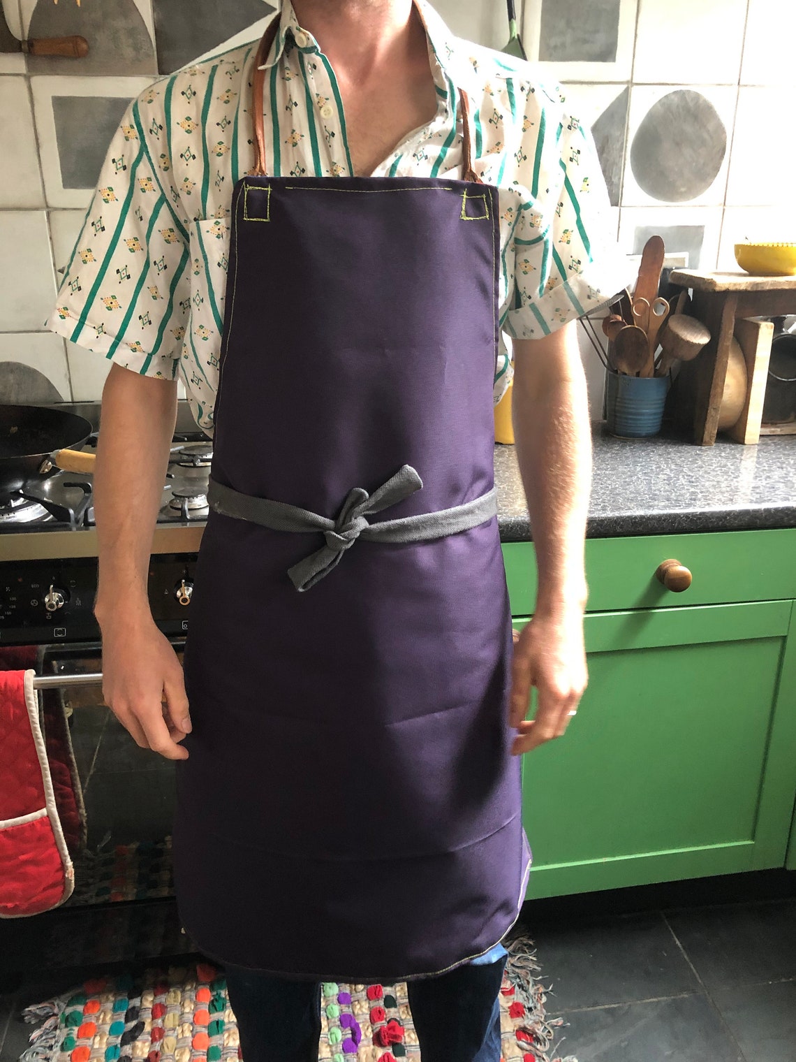 African Ghana Print Reversible Unisex Apron Bright & Colourful Etsy