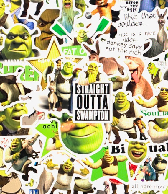 Shrek Kiss-cut Stickers -  Denmark