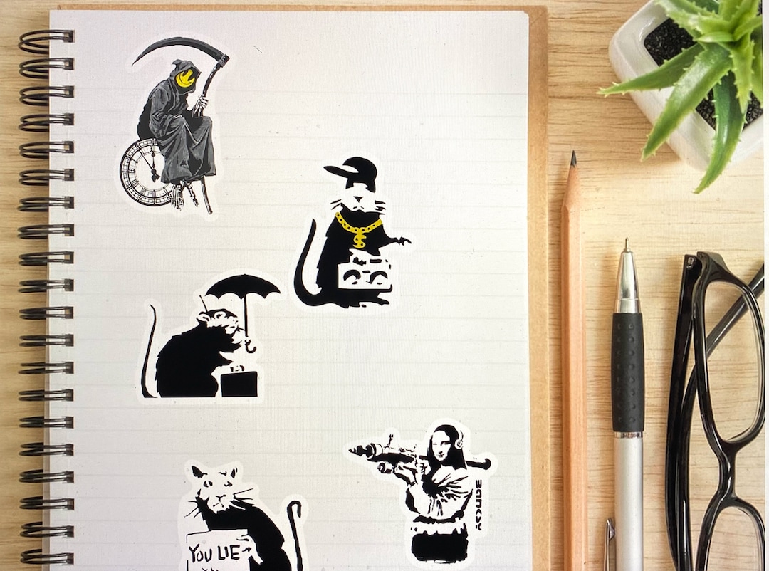 Banksy Stickers Sticker Pack 25 or 50 Etsy
