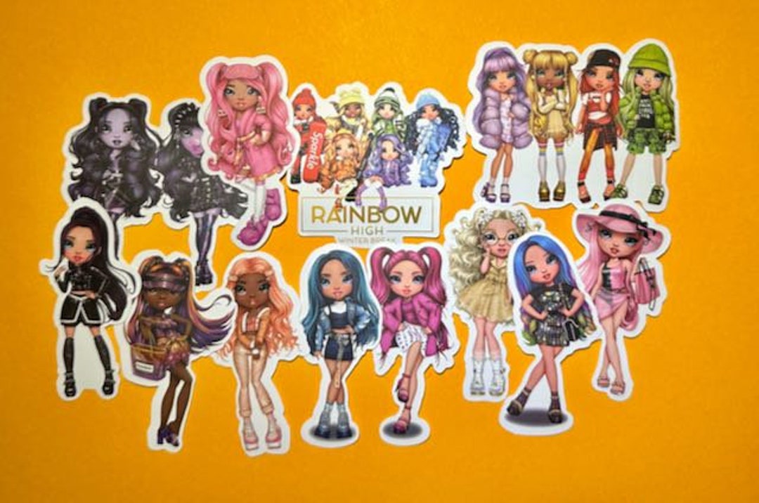 Rainbow Dolls Rainbow High Sticker Pack Etsy UK