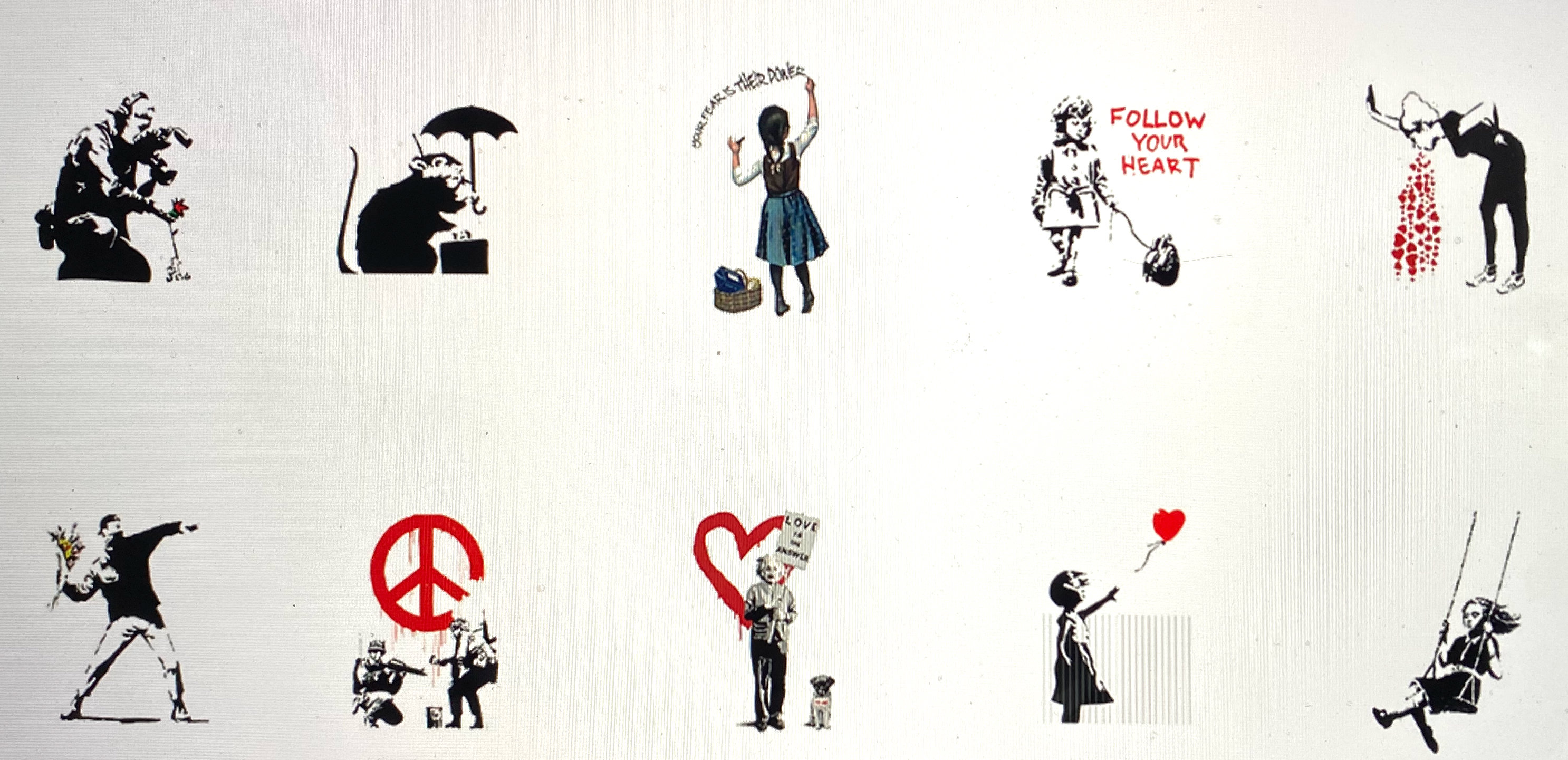 Banksy Stickers Sticker Pack 25 or 50 Etsy