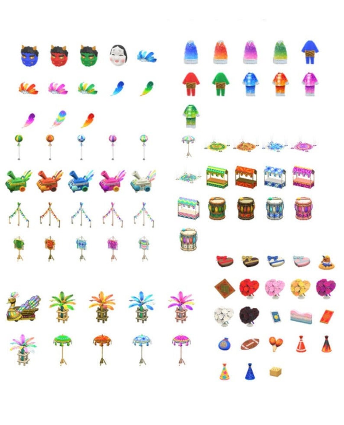 Animal Crossing New Horizons ALLE 1.7 NEW ITEMS Festival Etsy