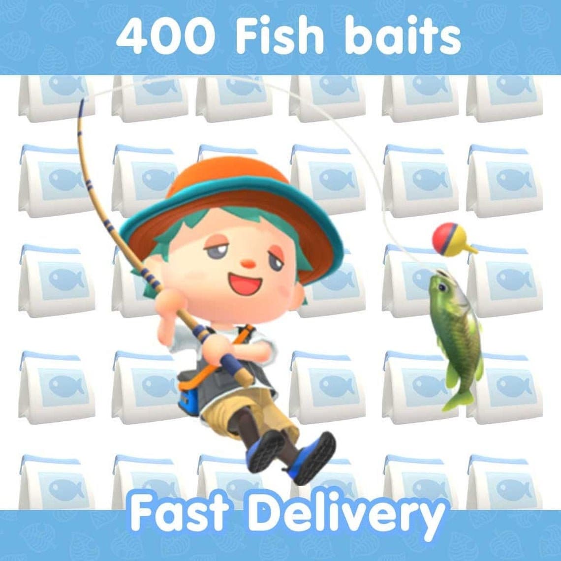Animal Crossing New Horizon 400 Fish bait Fast delivery. Etsy