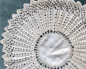 Vintage Knitted Lace Doily