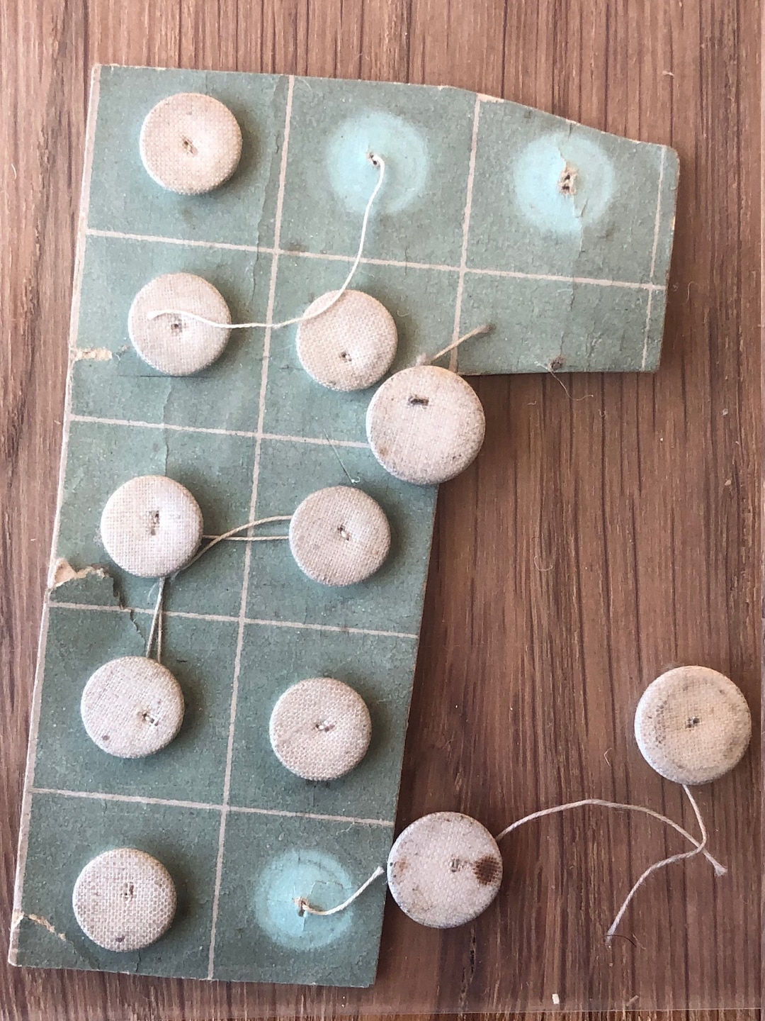 Vintage Linen Buttons Etsy