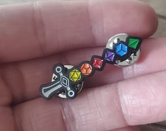 Broche de D&D! Espada de Dungeons and Dragons, colecionável, presente para ele ou ela, broche de 2023