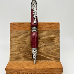 Dragon Themed Purple Heart Ballpoint Pen