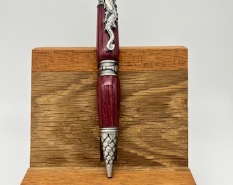 Dragon Themed Purple Heart Ballpoint Pen