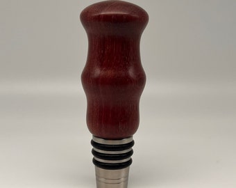Purpleheart Wide Mouth Bottle Stopper