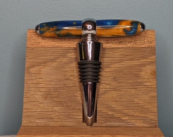 Acrylic Combination Bottle Stopper and Corkscrew