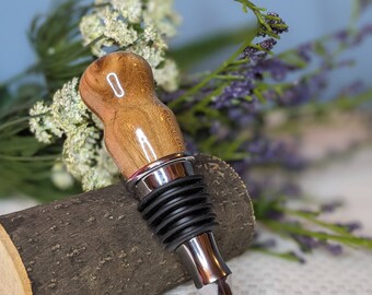Hybrid Elm Bottle Stopper