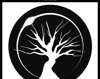 Under the Eclipse PNG | Eclipse Design | Tree Clipart | Digital PNG Download