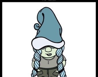 Chill Gnome PNG | Garden Gnome Design | Gnome Clipart | Digital PNG Download