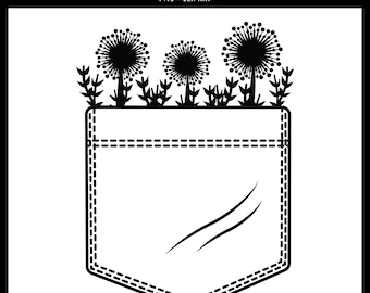 Pocket of Dandelions PNG | Dandelion Design | Dandelion Clipart | Digital PNG Download