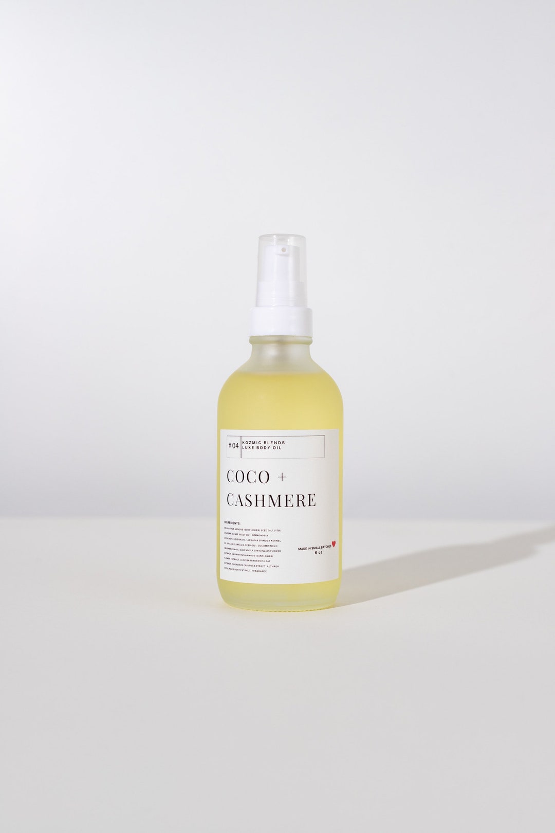 Coco & Cashmere Body Oil Luxury Body Oil plant Based Body Etsy