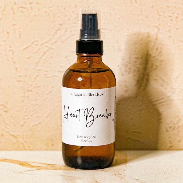 Heart Breaker Body Oil| Luxe Rose Body Oil|Plant Based Body Oil