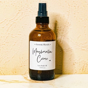 Marshmallow Crème Luxe Body Oil Plant Based Body OilBotanical Infused Body Oil image 1