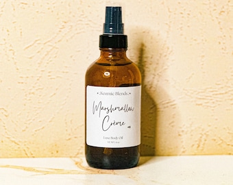 Marshmallow Crème Luxe Body Oil| Plant Based Body Oil|Botanical Infused for soft skin