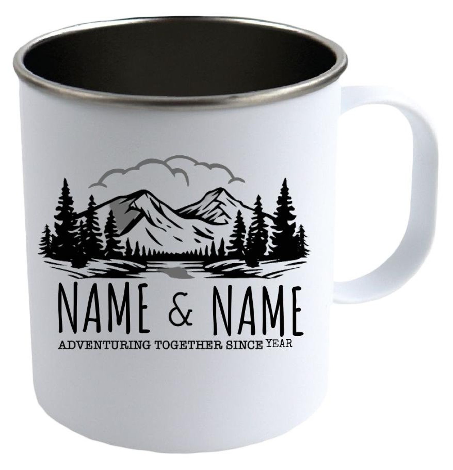 Personalized Camping Mug Stainless Steel/ Adventure together Etsy