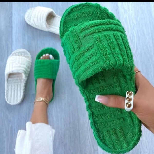 Luxury comfy slippers, sliders, sandals, summer, winter shoes