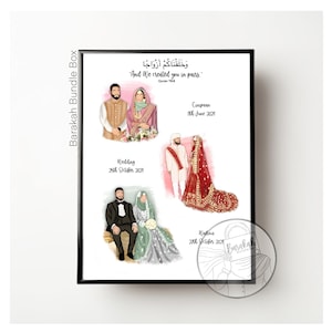Meilenstein Collage Benutzerdefinierte Illustration | Gesichtslose Illustration Collage | Individueller Druck
