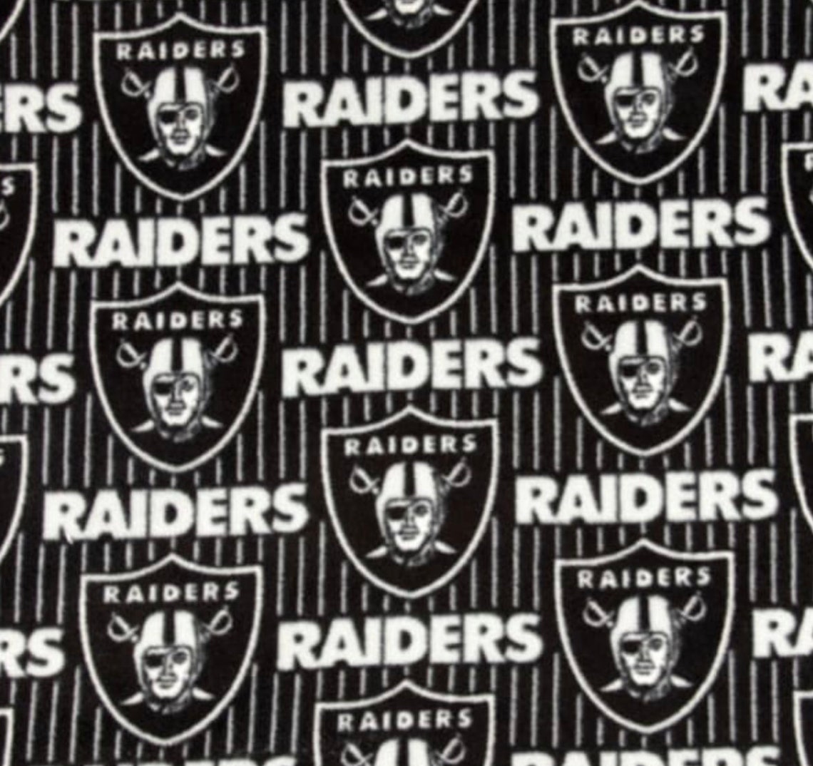 Raiders Tie Blanket Super soft fleece material. Raider Las Etsy