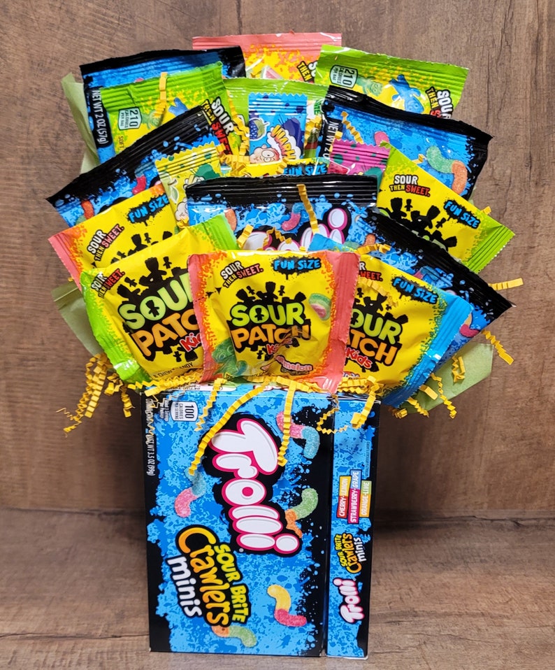 Sour Candy Box Bouquet Etsy