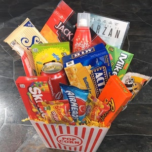 Family Movie Night gift baskets/bouquet