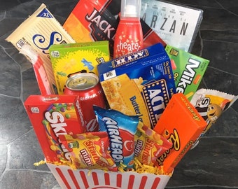 Family Movie Night gift baskets/bouquet