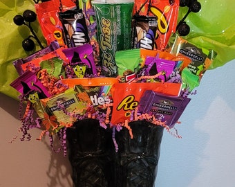 Halloween Witch Boot Candy Bouquet