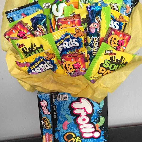 Sour Candy Box Bouquet