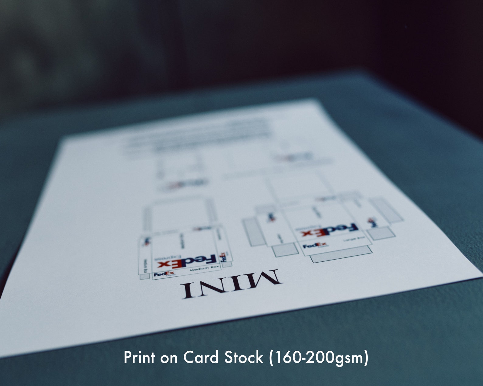 Mini Fedex Ground Box Template Instant Download Printable | Etsy