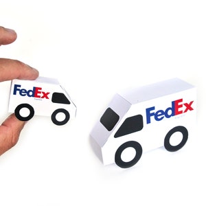 Miniature Fedex Express Van, Printable Template - Etsy