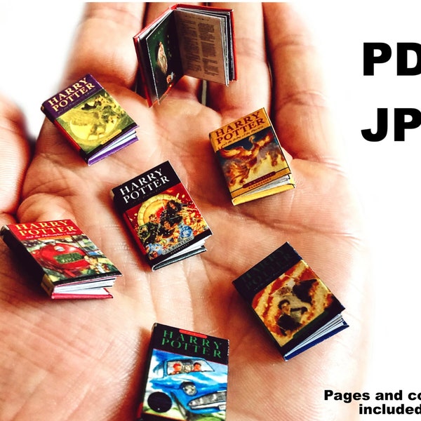 Miniature Wizzard Books Series, Printable Download