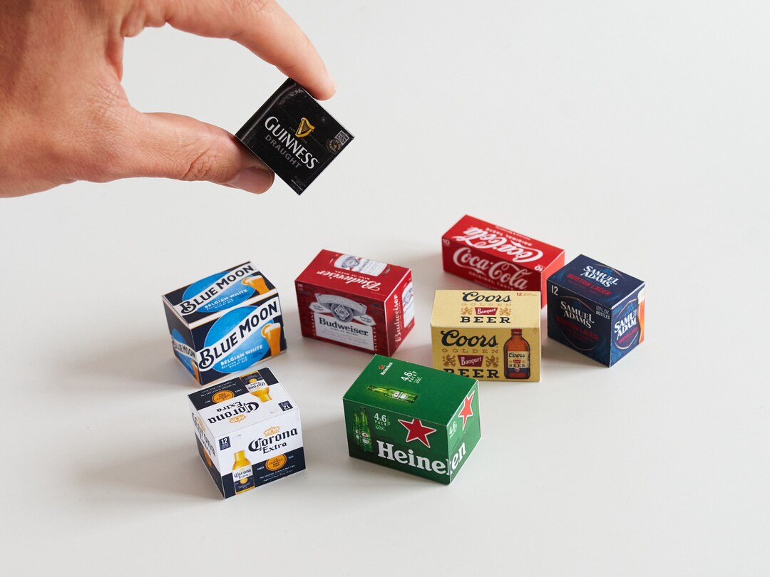 Miniature Beer Packs 1:6, Printable Beverage Download Boxes - Etsy