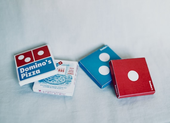 DOMINOS Mini Pizza Boxes Template Instant Download Printable -  UK