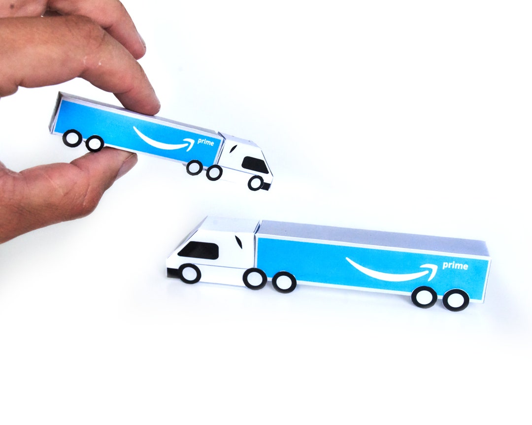 Mini Amazon Prime Truck, DIY Printable Template Etsy