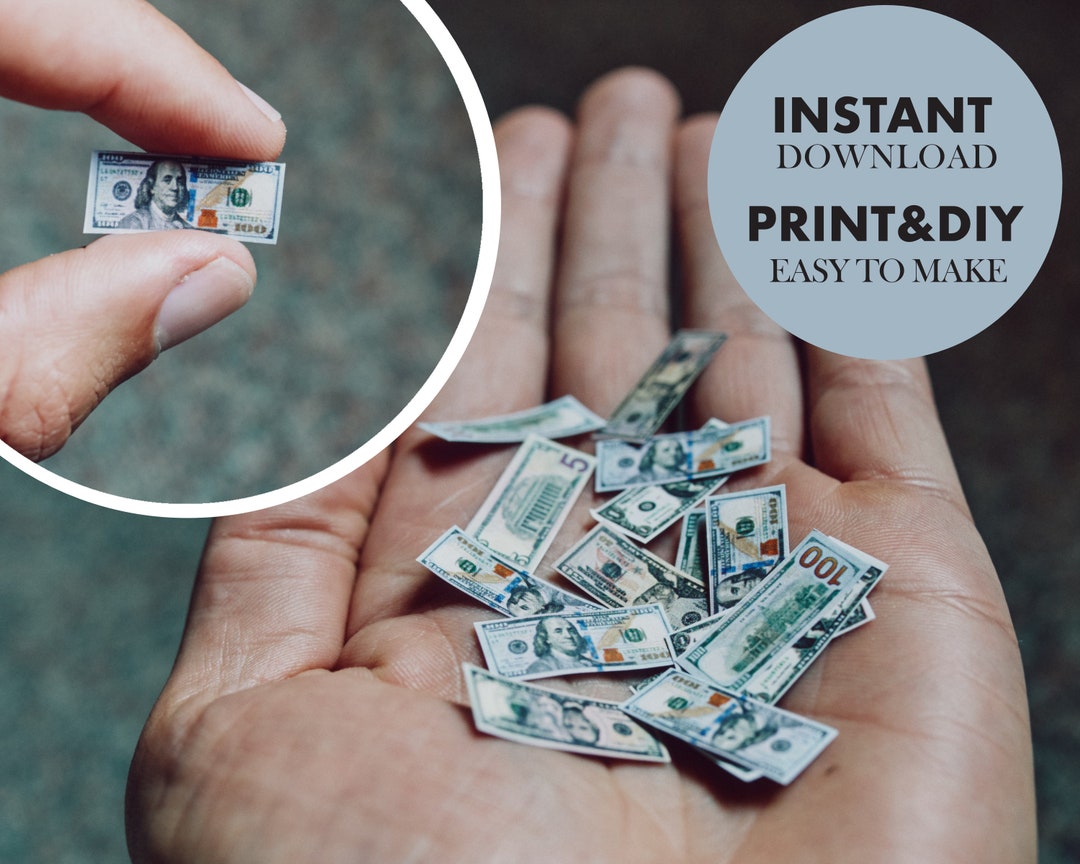 Miniature Money US Dollar Bills Printable Play Money For Dolls 1 6 Etsy wisselkoers-nu-boven-srd-32-voor-de-us-dollar-dagblad-suriname