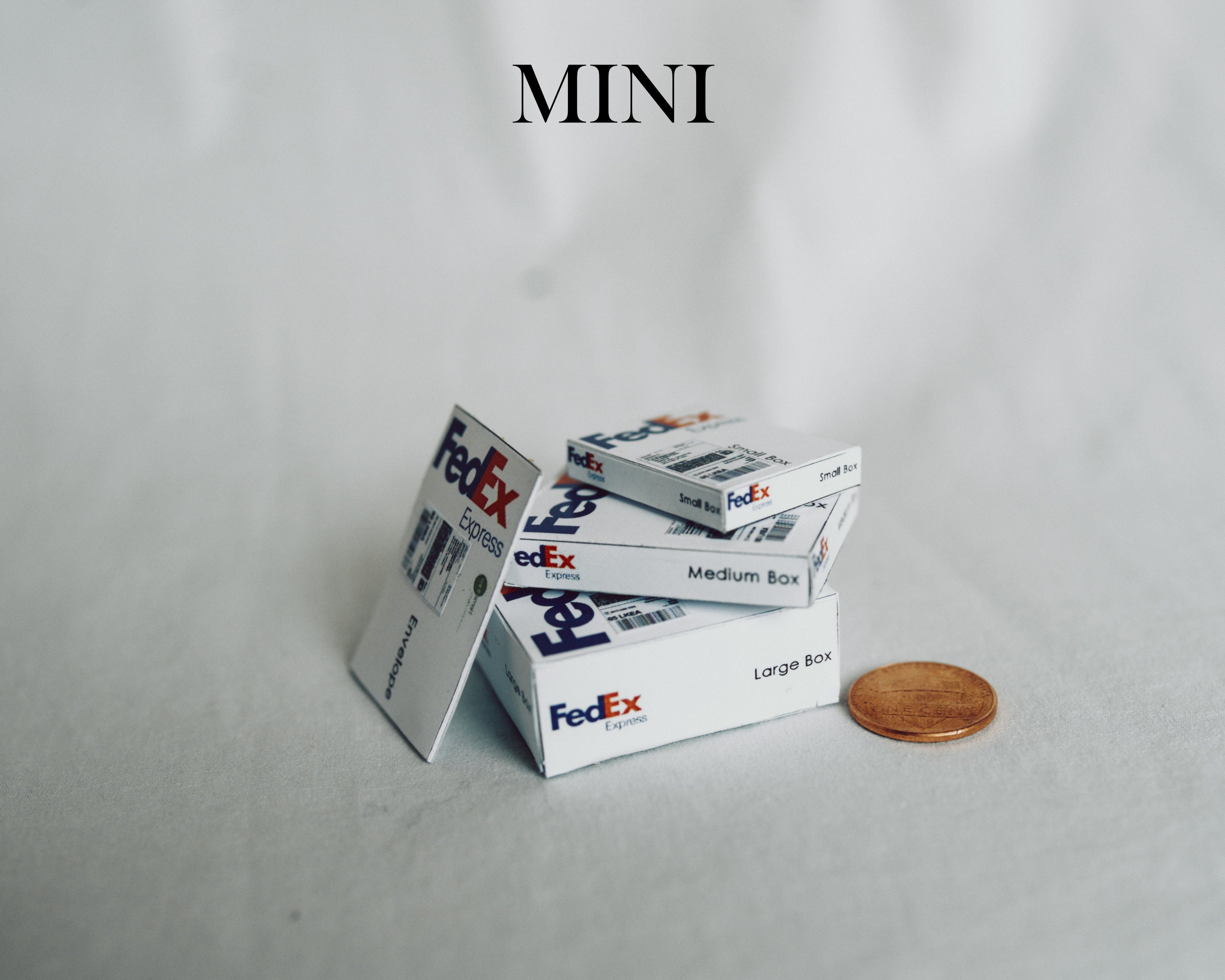 Mini 1:6 Fedex Express Box Template Instant Download | Etsy