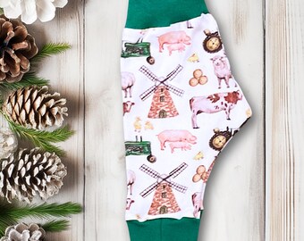 Organic, Harem Leggings; Farm Animals Design (0-5years)