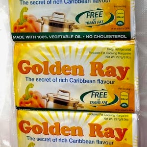 Golden Ray Cooking Margarine 8 oz (pack of 3)