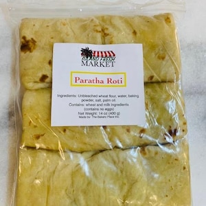 2-PKS Paratha Roti (Buss Up Shut) - Package of Three (14 oz) Just Like Homemade!