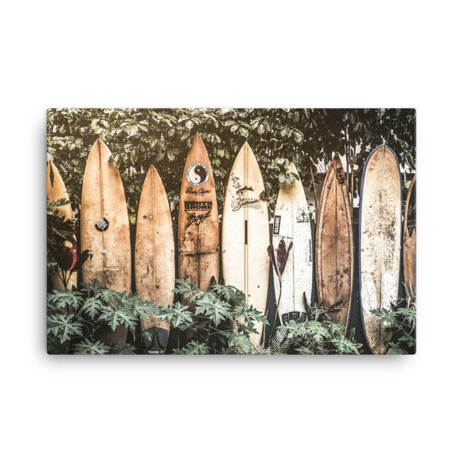 Retro Surfboard Print various sizes Canvas Beach Wall Etsy